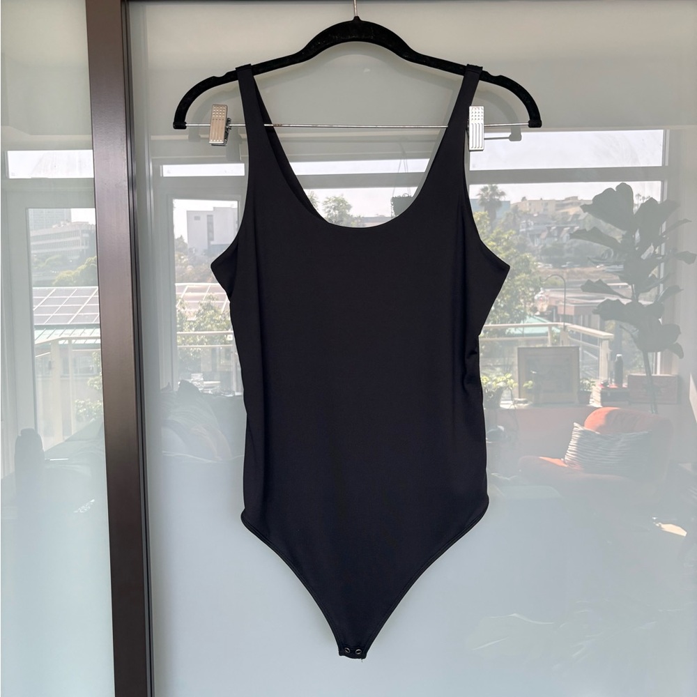 Abercrombie and Fitch Sleek Black Scoop Neck Bodysuit